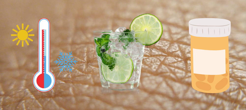 The temperature, humidity levels, what you eat and drink, and medications can all play a role in the health of your skin barrier