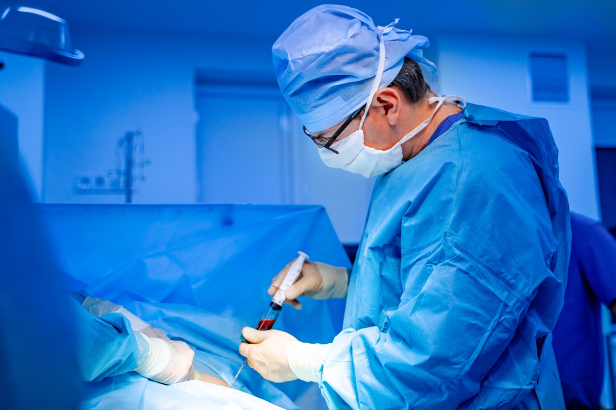Bone marrow transplant operation