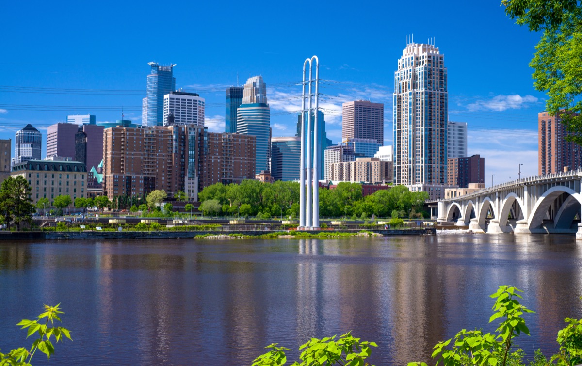 Mississippi River, Minneapolis skyline