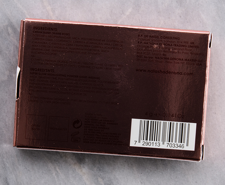 Natasha Denona Rose Mini Cream Blush & Highlighter Duo