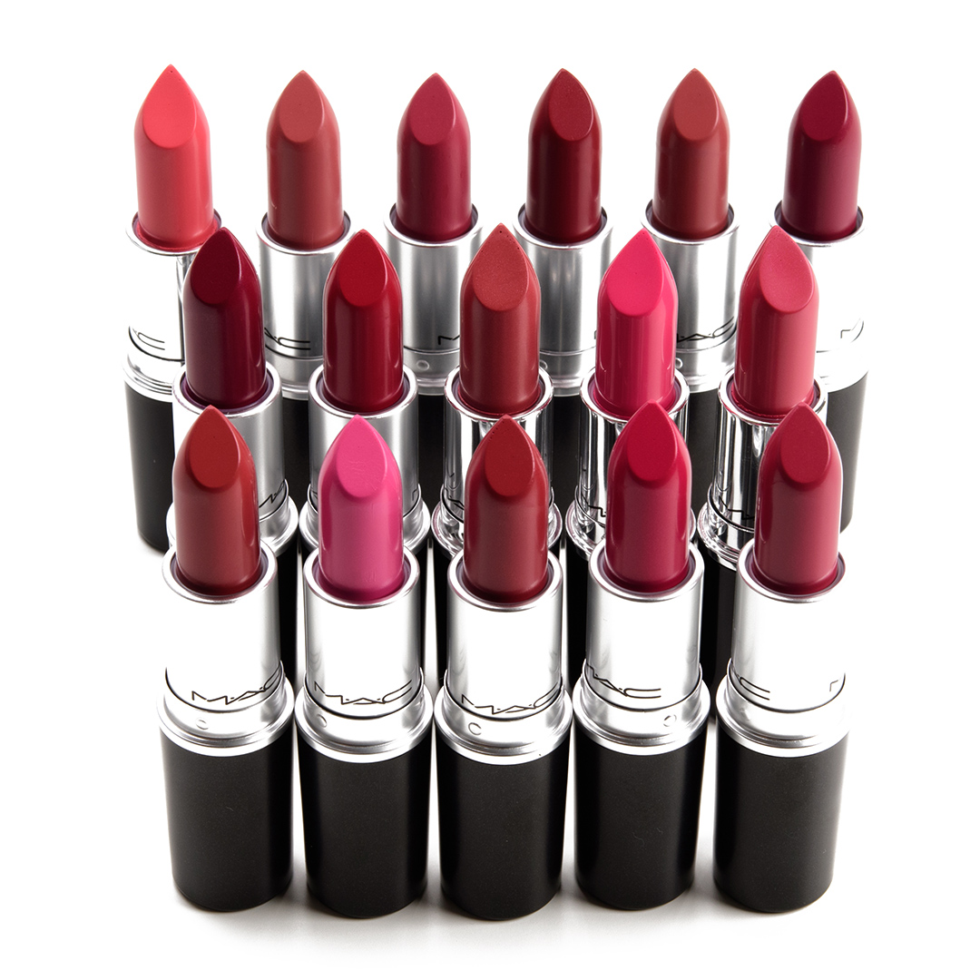 MAC Re-Think Pink Lipstick Swatches (x16)