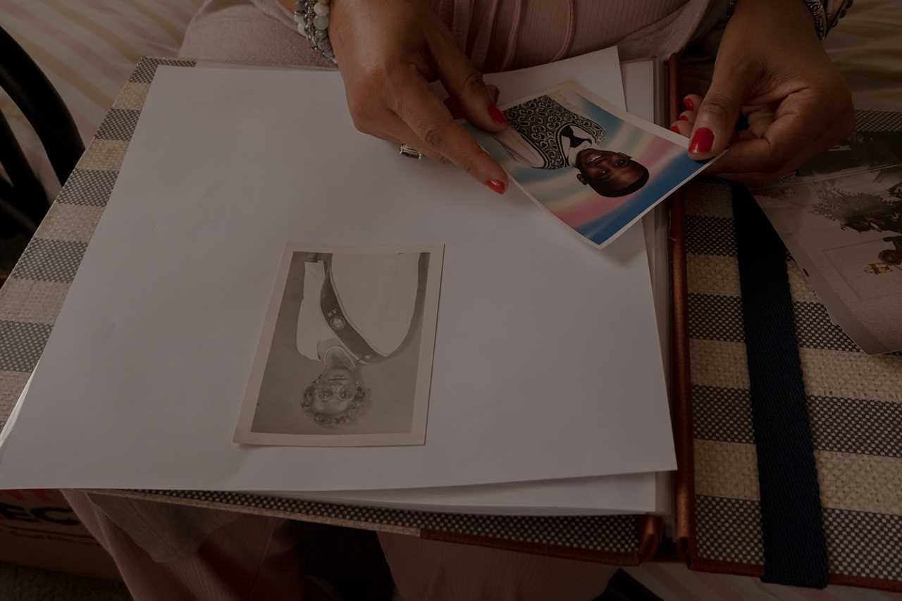 Thornhill organizes Stackhouseâs photographs and memorabilia on Jan. 19.