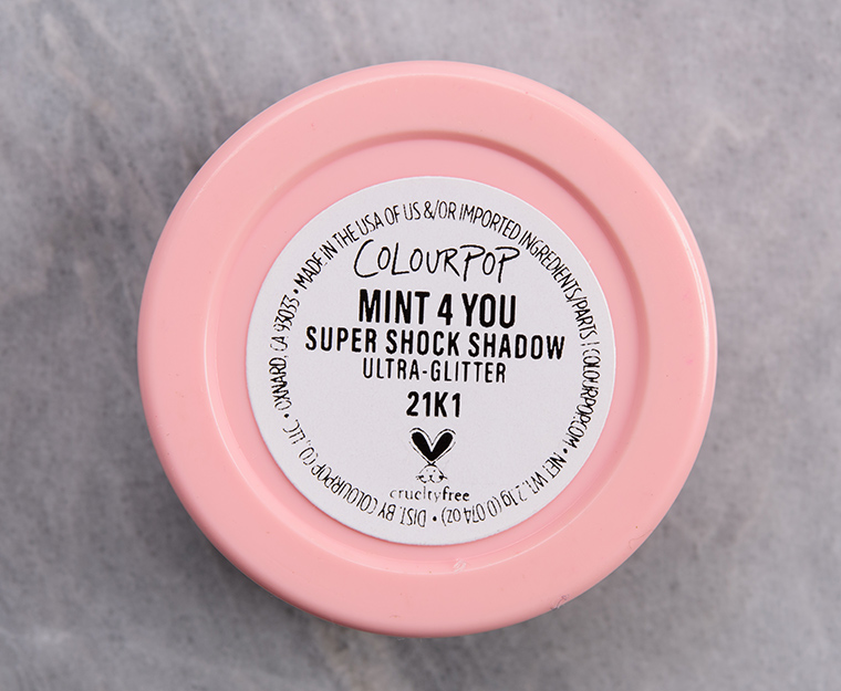 ColourPop Mint 4 U Super Shock Shadow