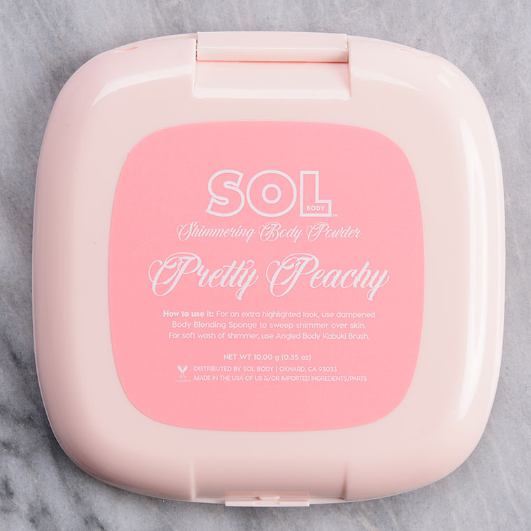 Sol Body Pretty Peach Shimmering Body Powder