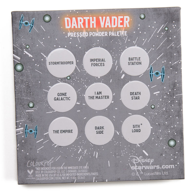 ColourPop Darth Vader 9-Pan Pressed Powder Palette