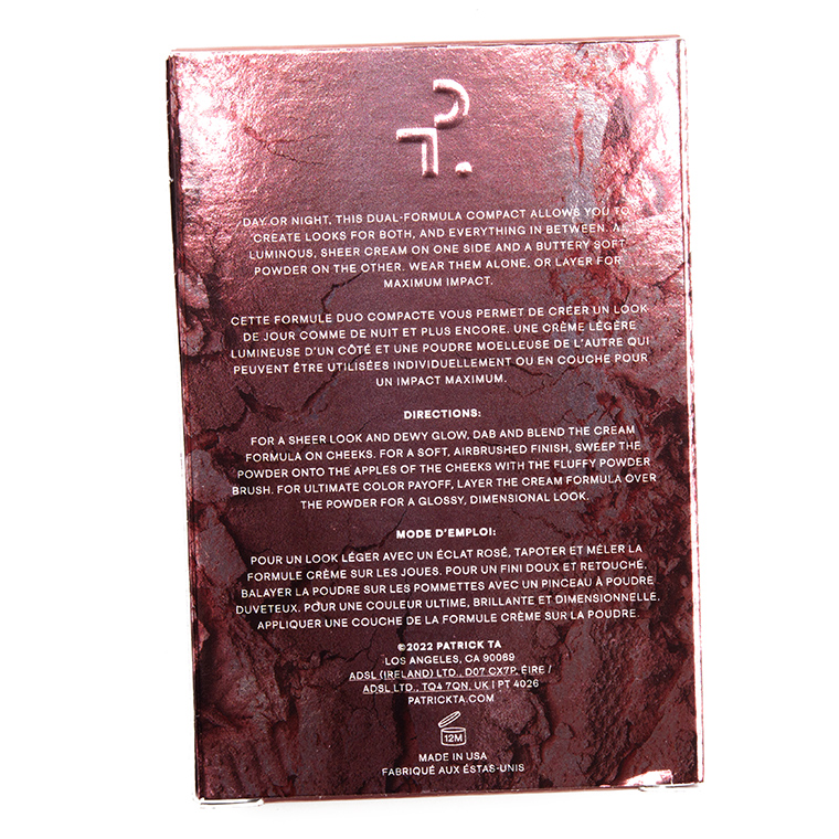 Patrick Ta She's Baked Double-Take Crème & Powder Blush