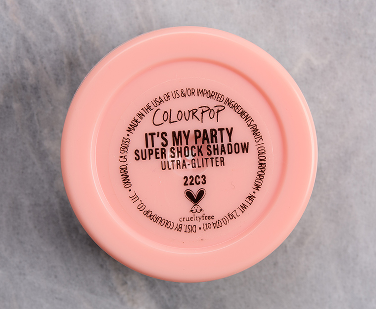 ColourPop It's My Party Super Shock Shadow