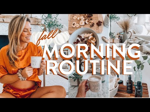 cozy fall morning routine