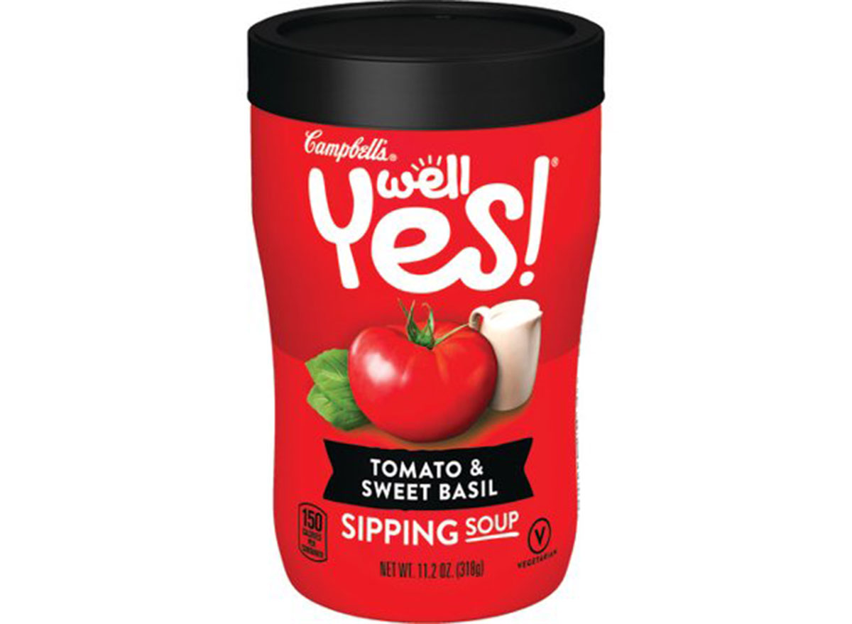 campbells well yes sipping soup
