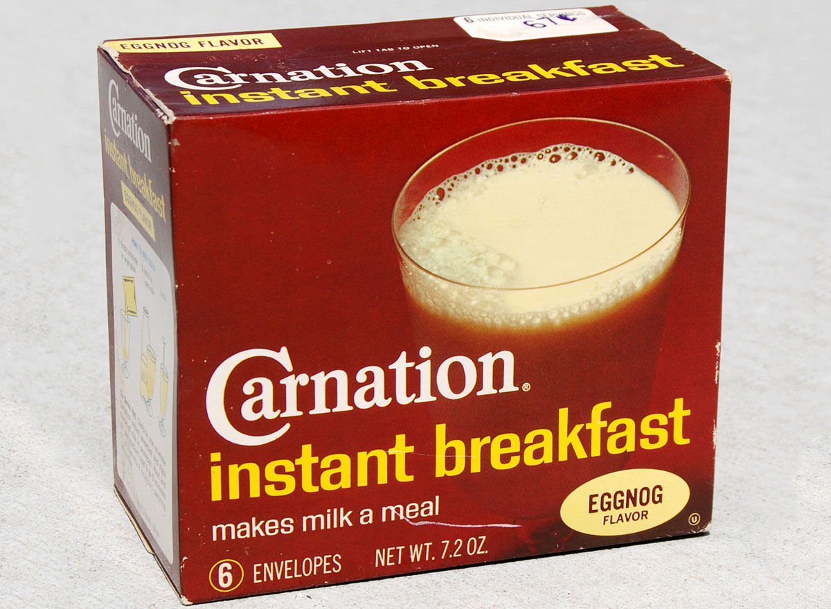 Carnation instant breakfast eggnog flavor