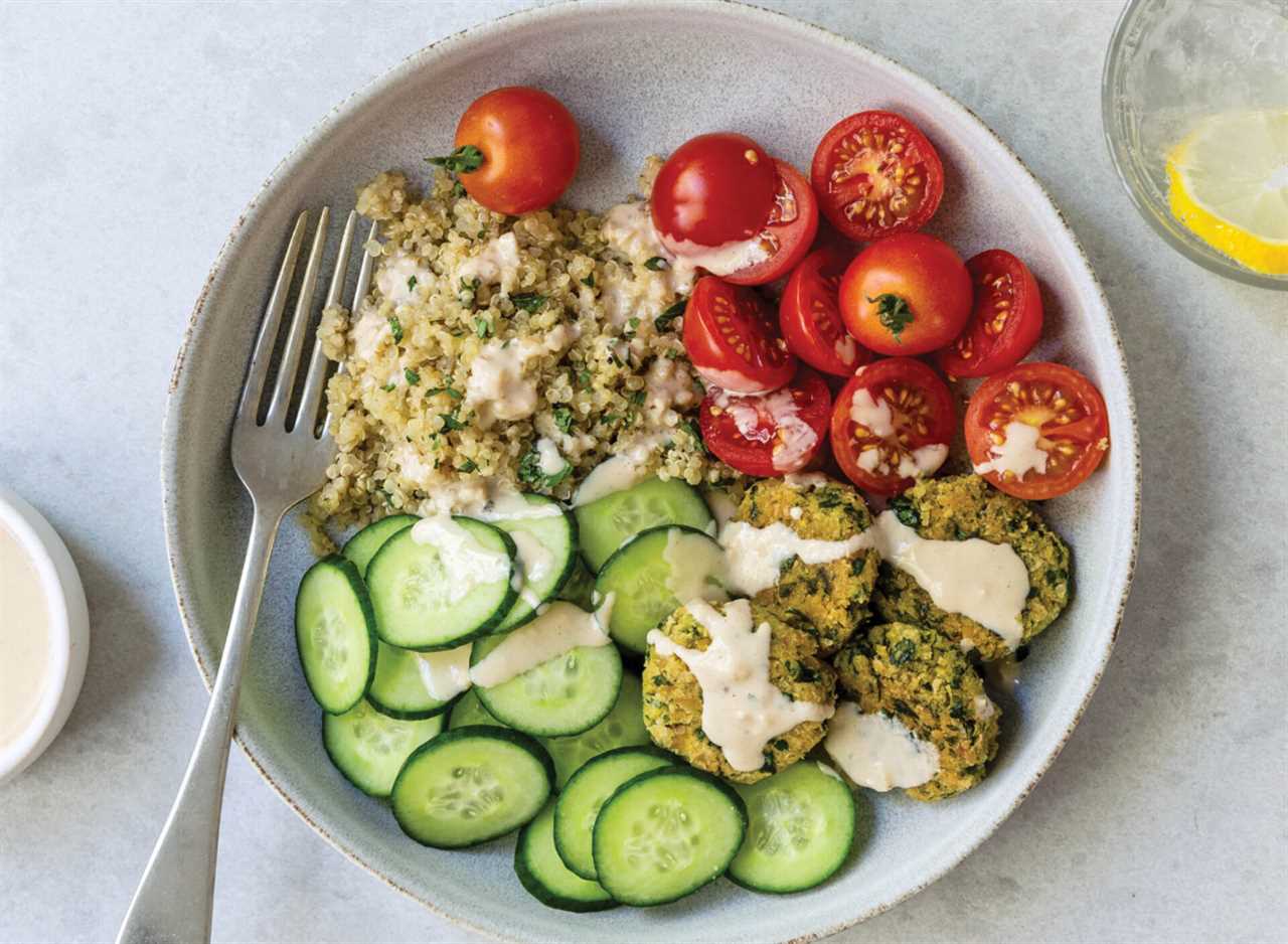 baked falafel bowl