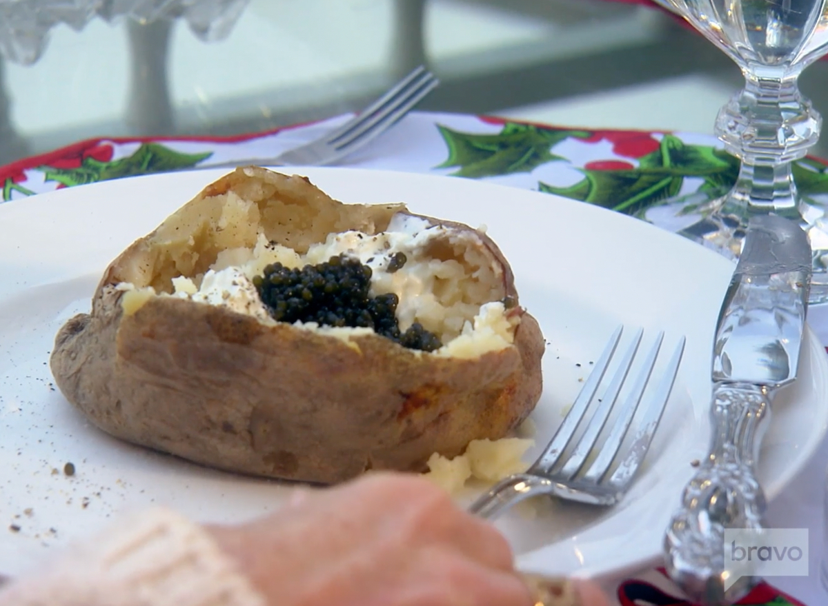 Is Kathy Hilton's Baked Potato With Caviar Healthy? Here's What a Dietitian Says