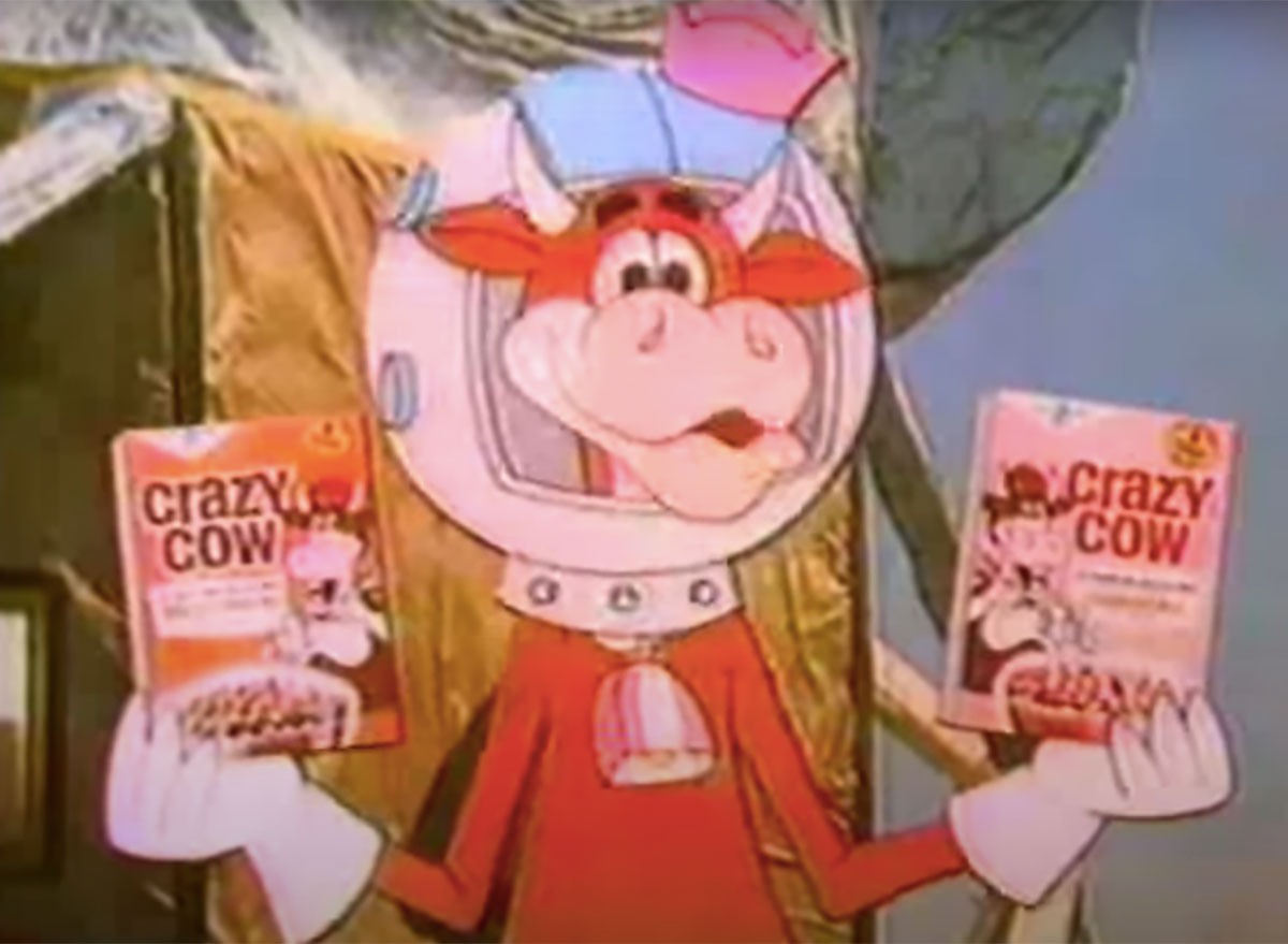 cartoon crazy cow cereal