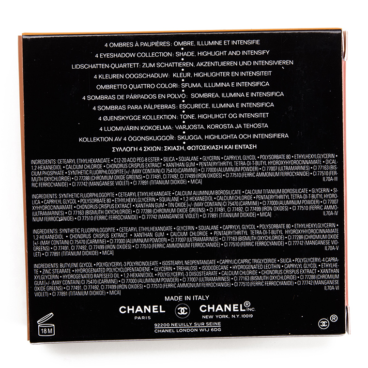 Chanel Ombres de Lune (937) Les 4 Ombres Multi-Effect Quadra Eyeshadow