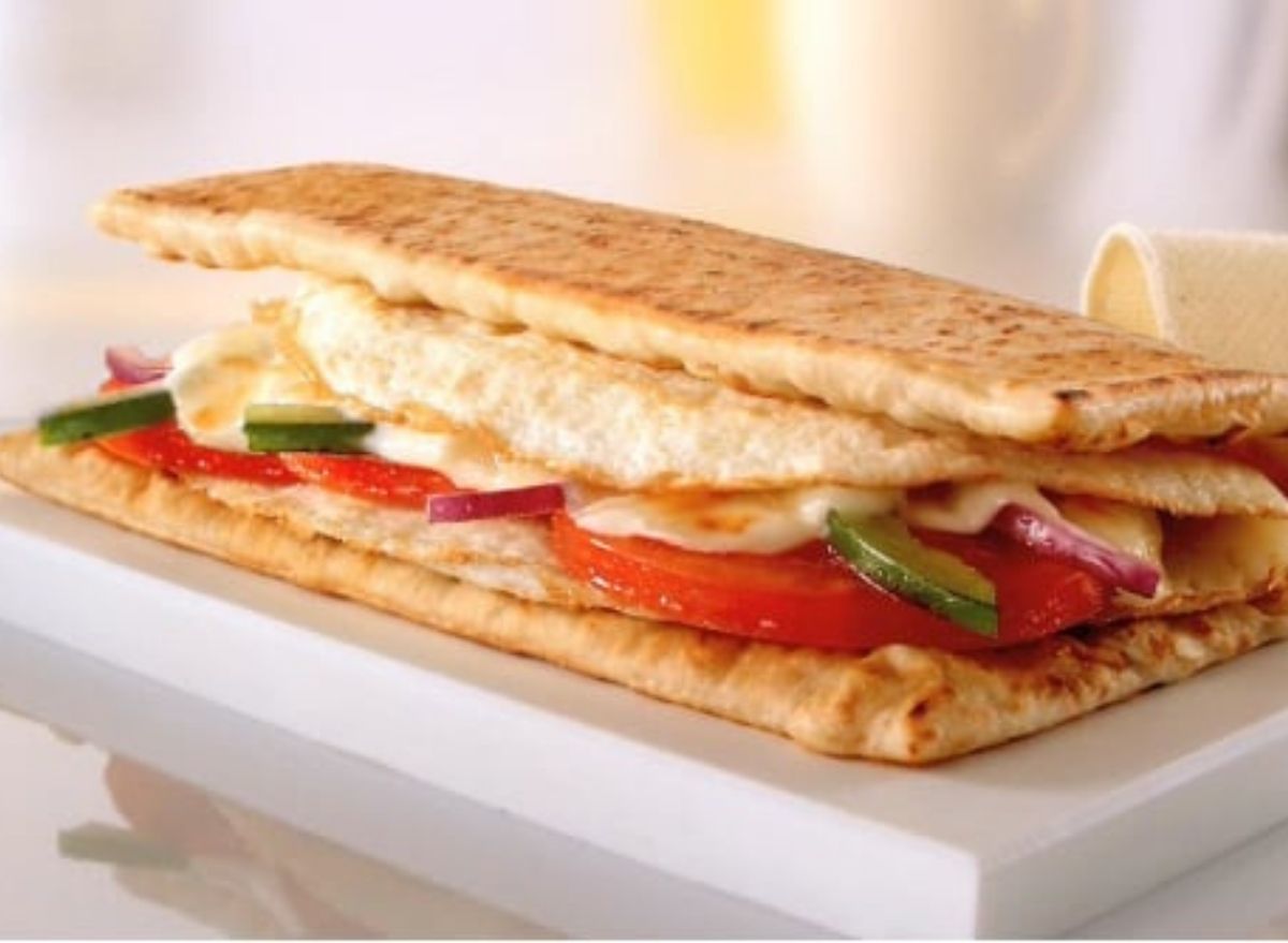 Subway breakfast flatbread