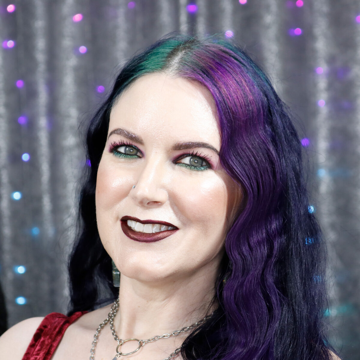 Cordelia is wearing CC+ Nude Glow Lightweight Foundation + Glow Serum in Fairy Ivory