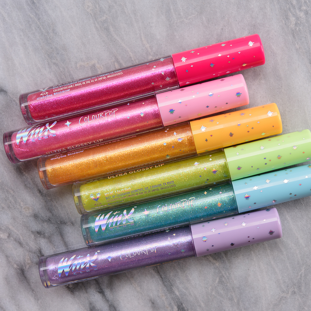 ColourPop x Winx Collection Swatches