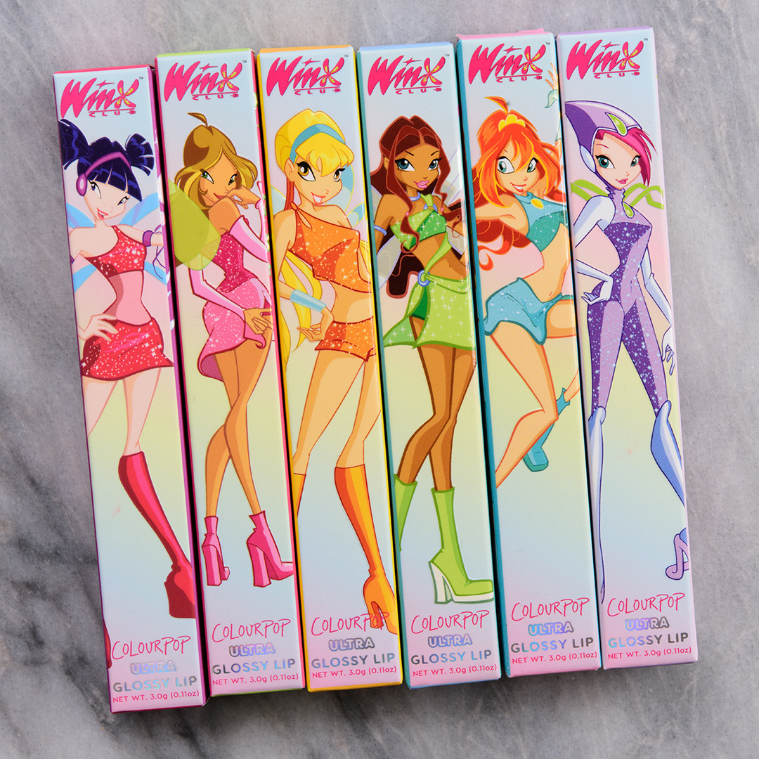 ColourPop x Winx Collection Swatches