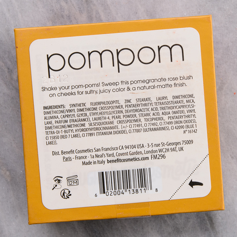 Benefit PomPom WANDERful World Silky-Soft Powder Blush