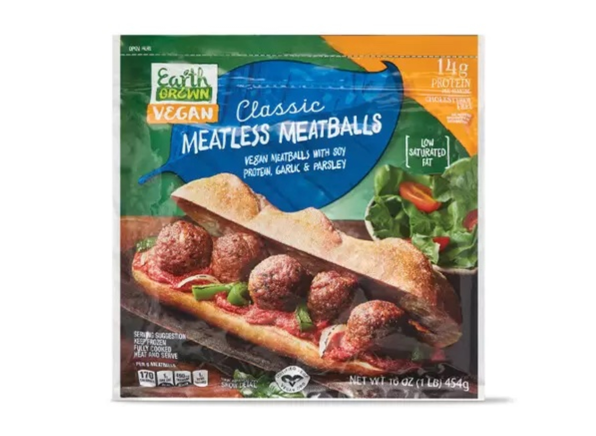 earth grown classic meatless meatballs