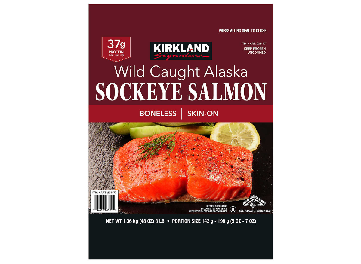 kirkland signature wild caight alaska sockeye salmon