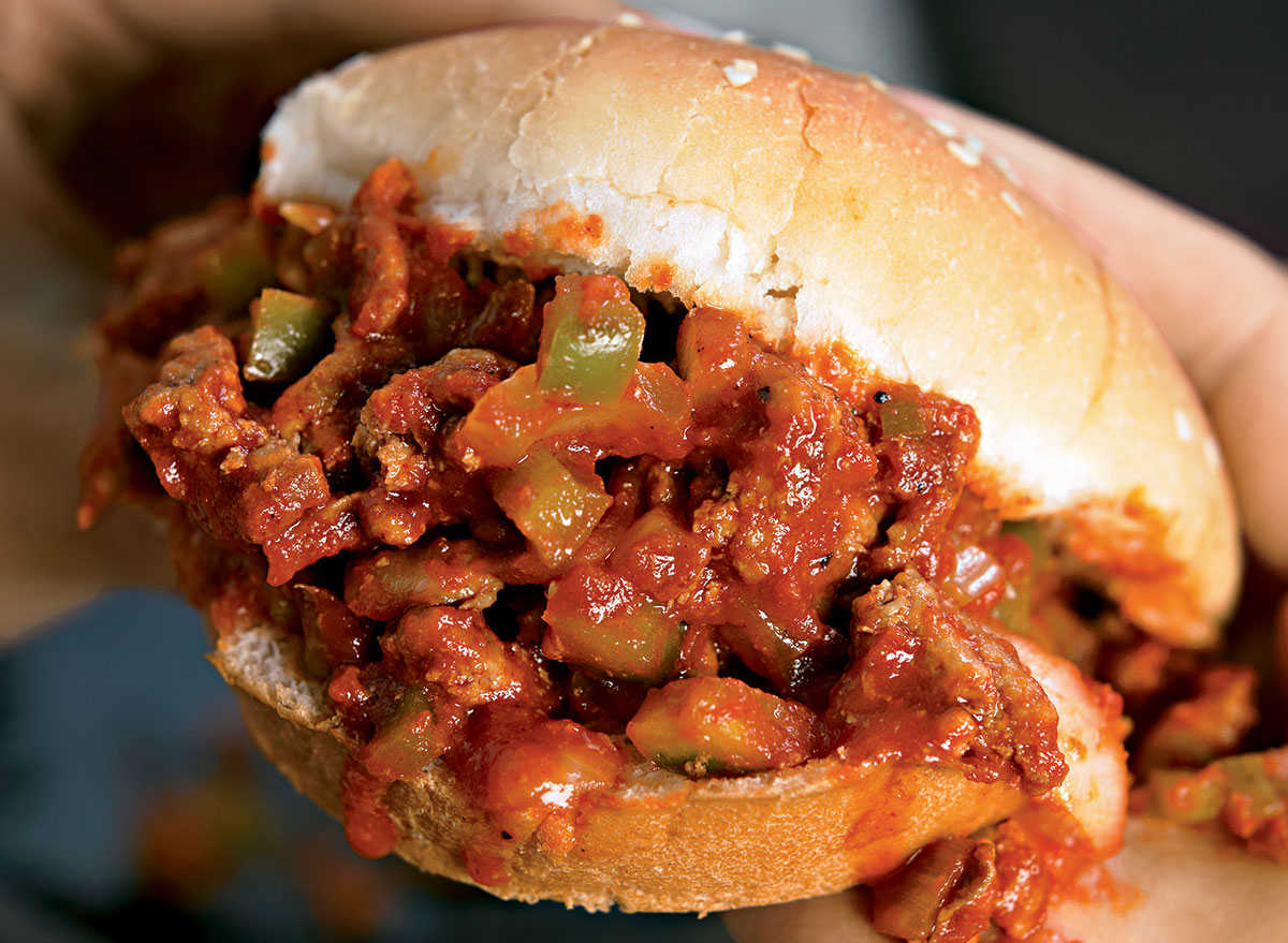 Healthy turkey sloppy joes