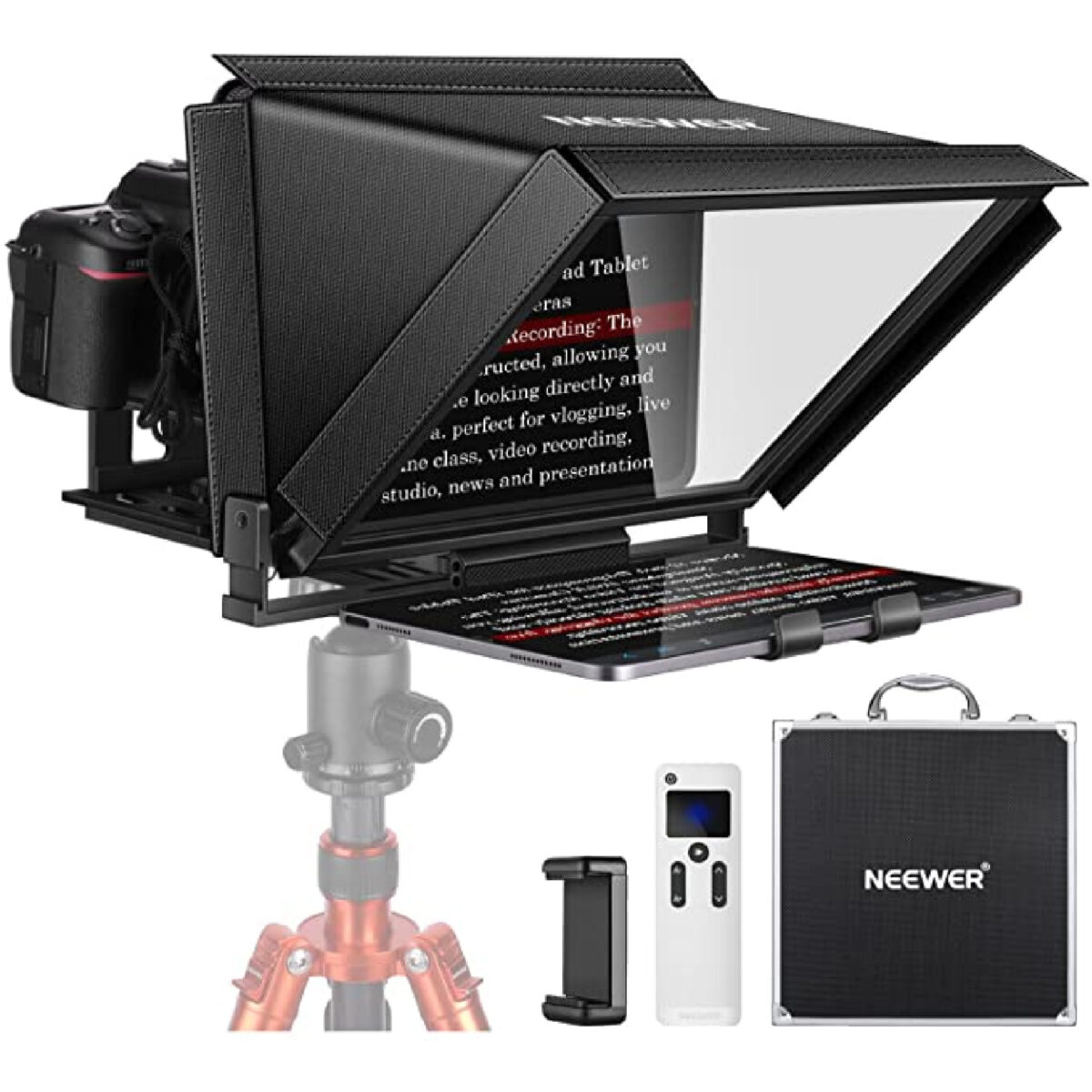 Teleprompter that works with a tablet