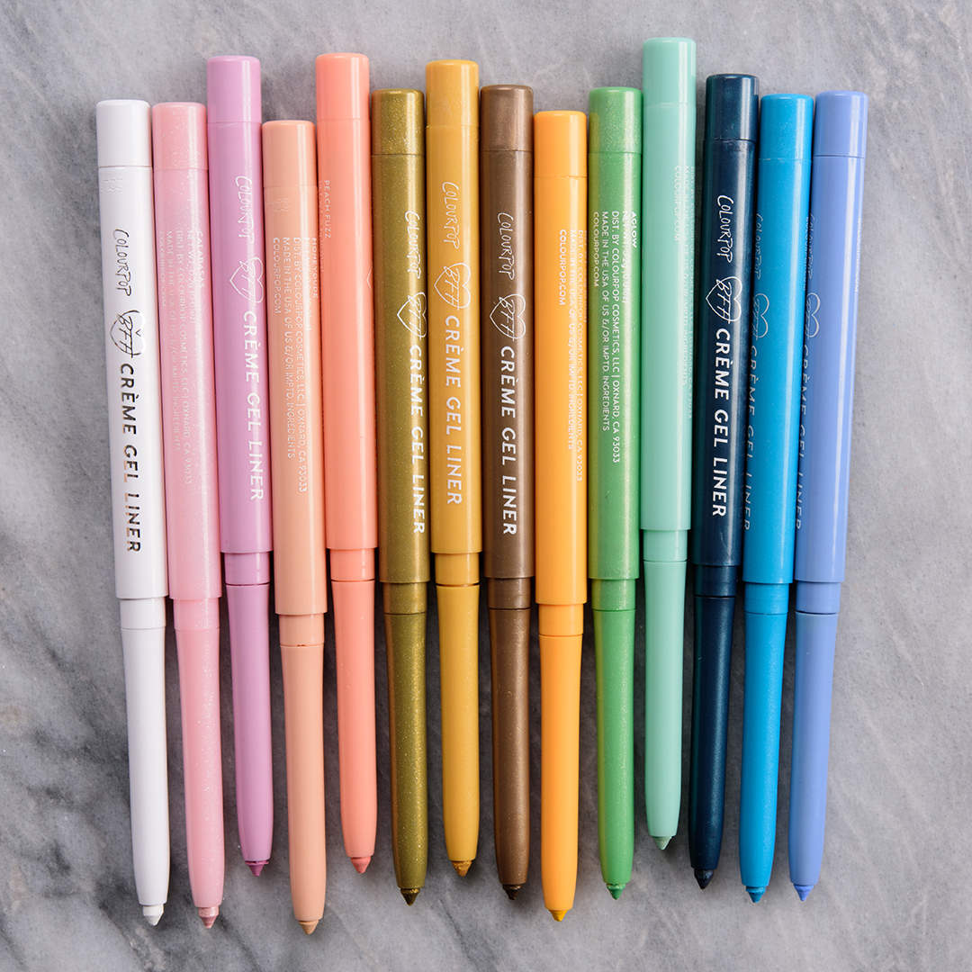ColourPop Creme Gel Liner Swatches