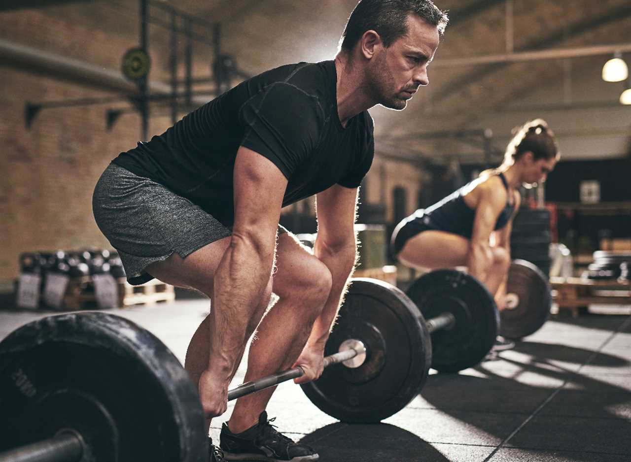 man performing barbell deadlift, exercises for every decade of your life