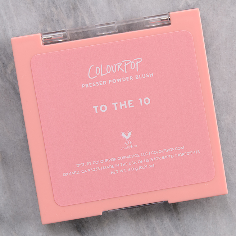 ColourPop To the 10 Pressed Powder Blush