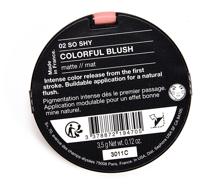 Sephora So Shy Colorful Blush