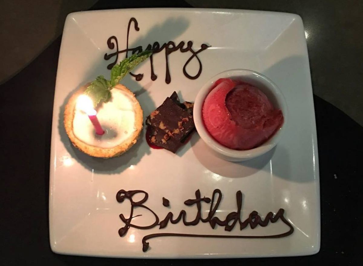 Ruth's Chris Steakhouse birthday