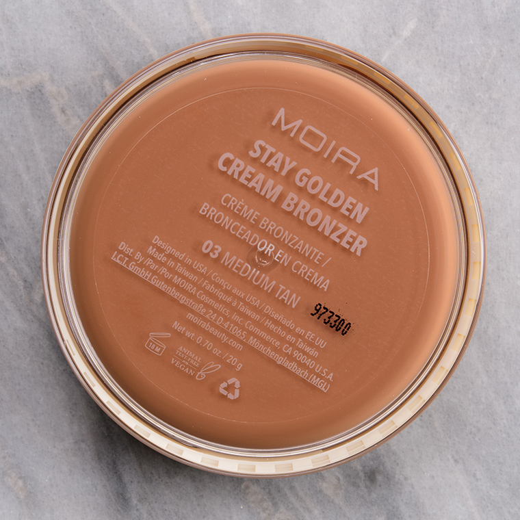 Moira Medium Tan Stay Golden Cream Bronzer