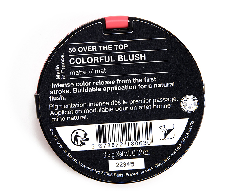 Sephora Over the Top Colorful Blush