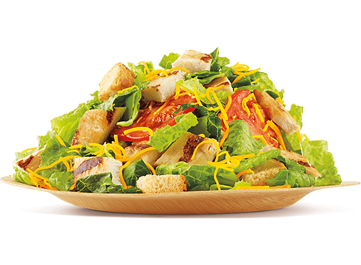 burger king chicken garden salad