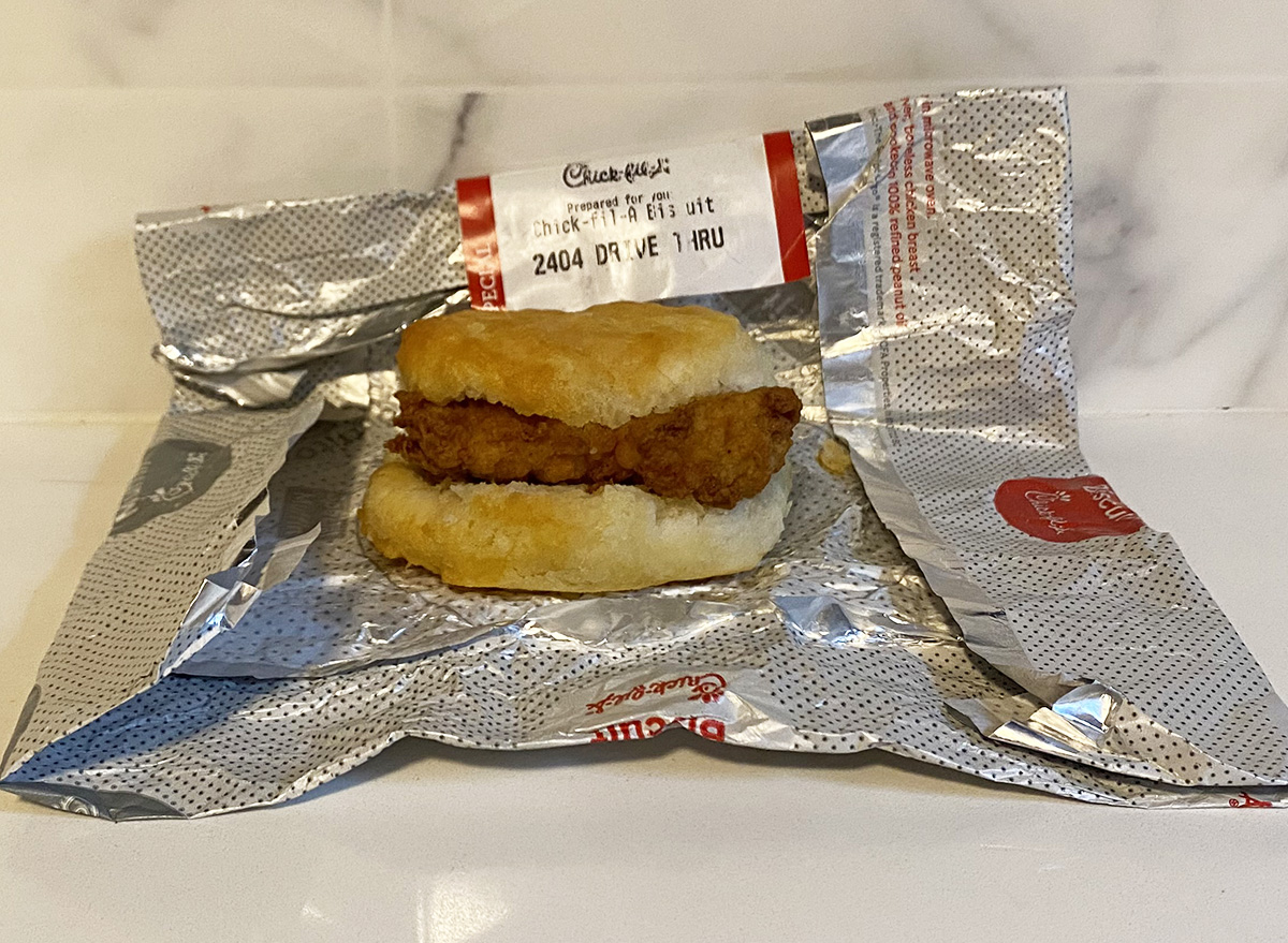 Chick-fil-A chicken biscuit