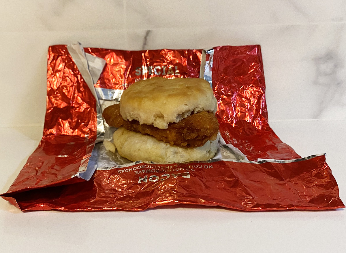 Wendy's Honey Butter Chicken Biscuit
