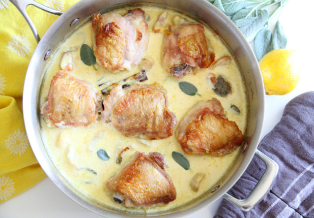 Chicken thighs in <a href=