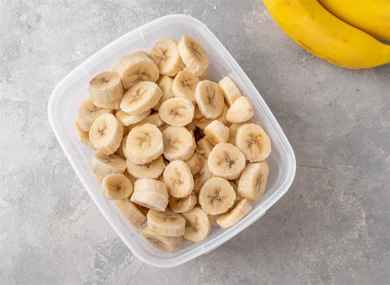 frozen banana slices