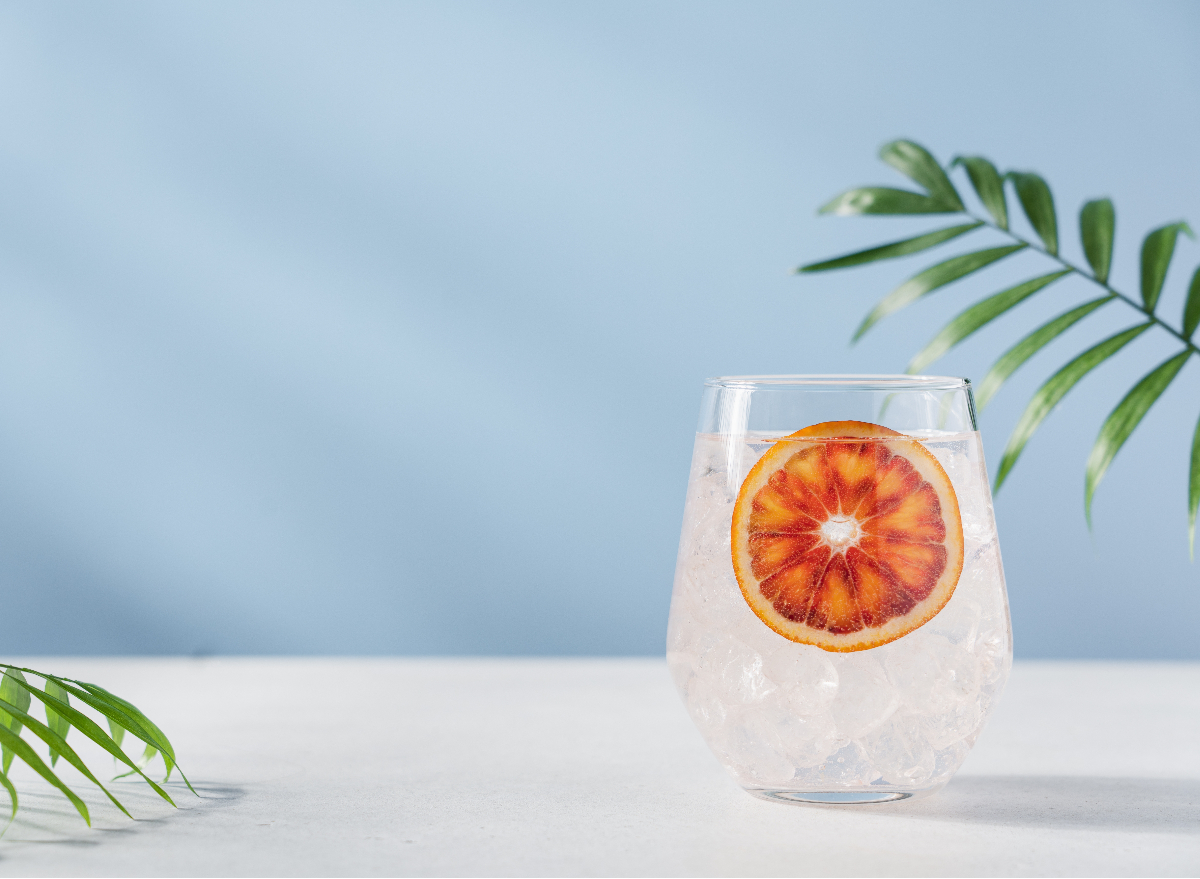 infused glass of water