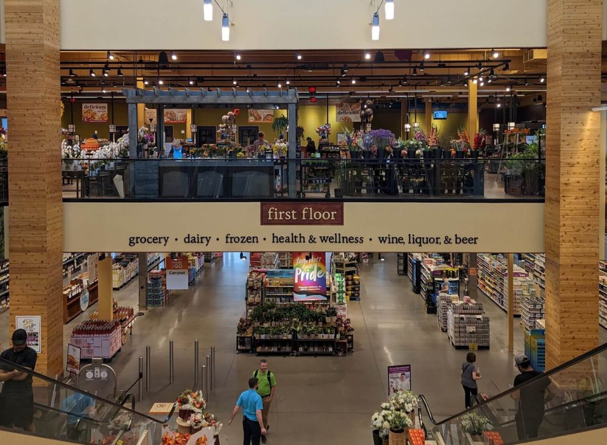 Natick Mall Wegmans interior