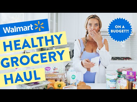 healthy grocery haul on a budget