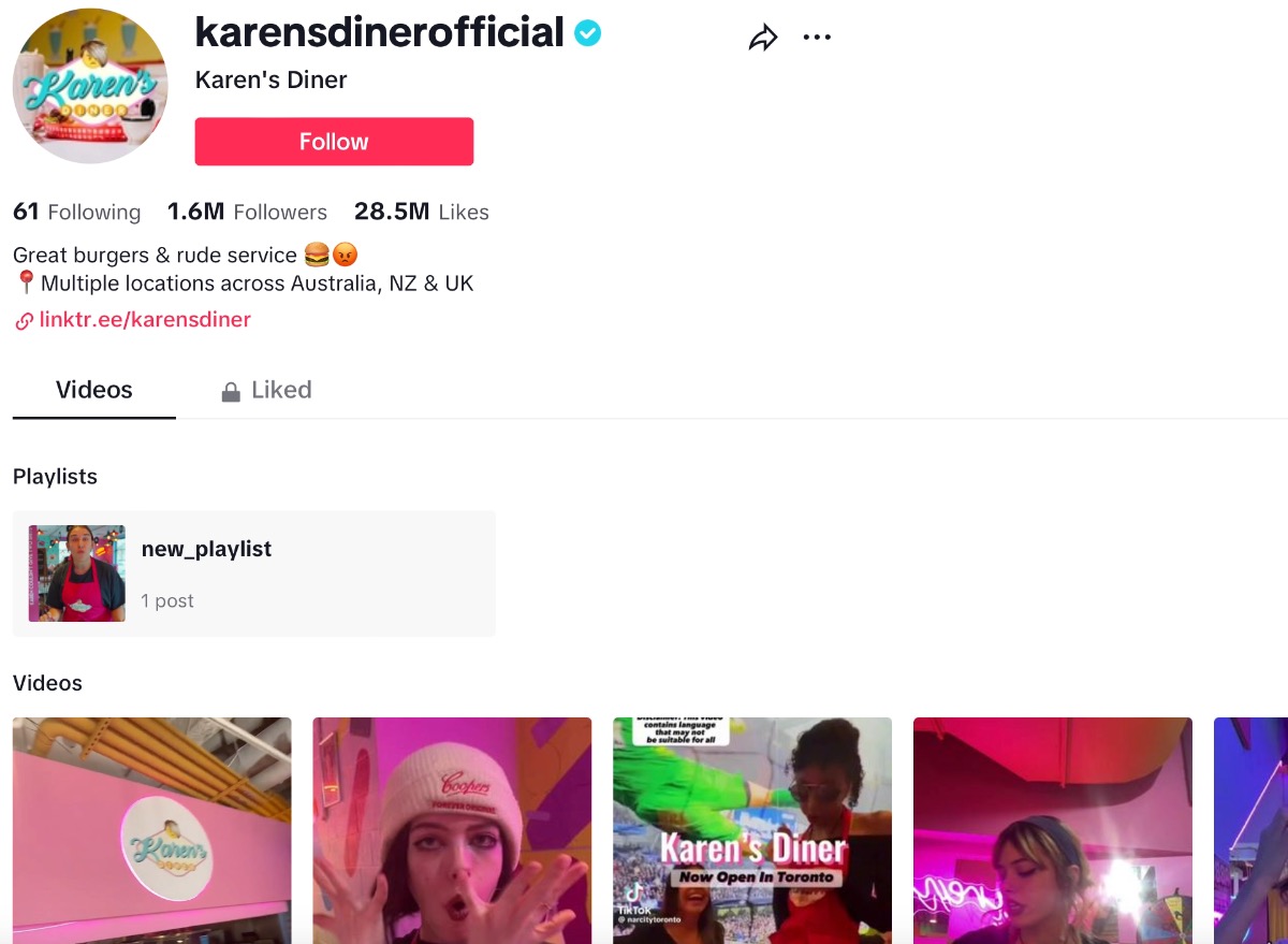 karens diner tiktok