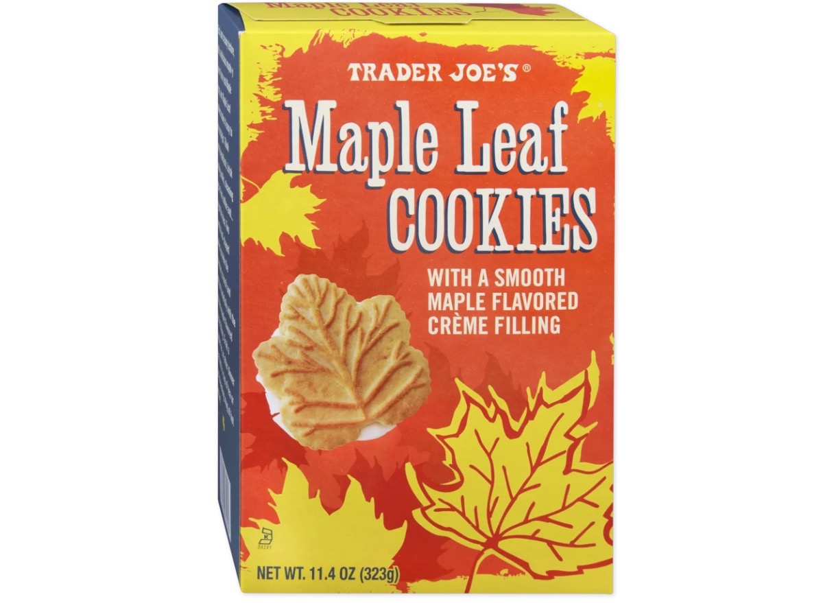 trader joe's maple leaf cookies
