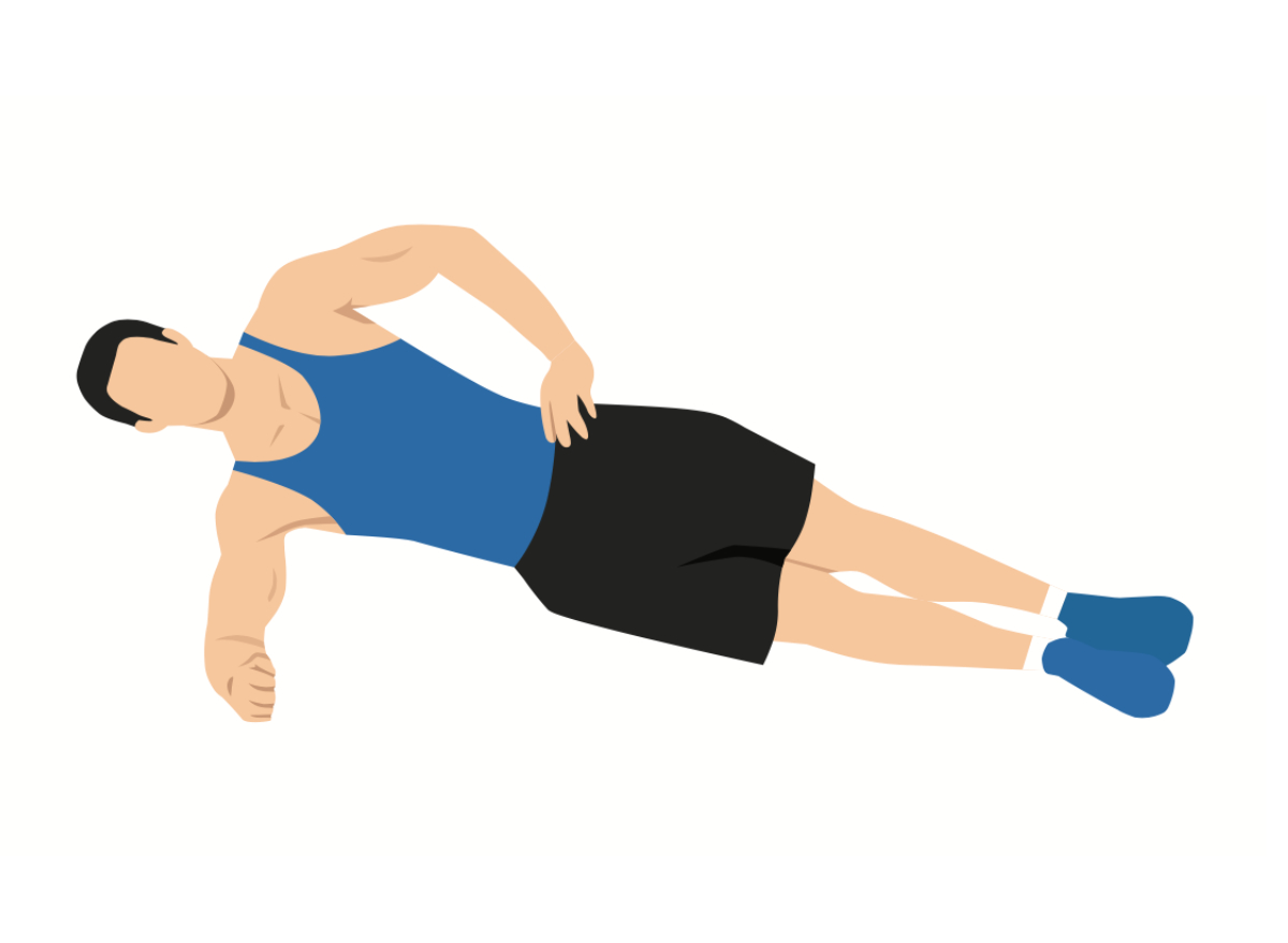 man side plank, workouts to melt belly fat