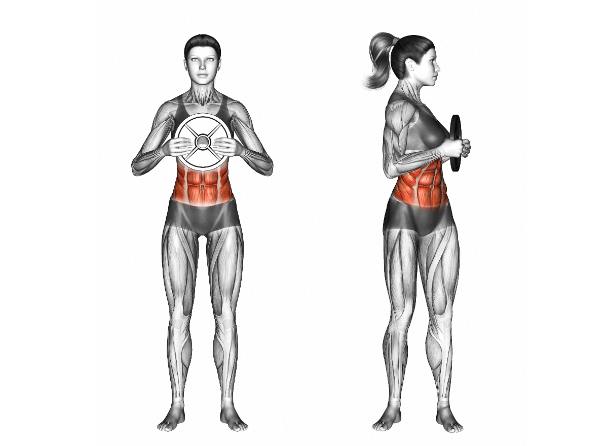 standing oblique twist