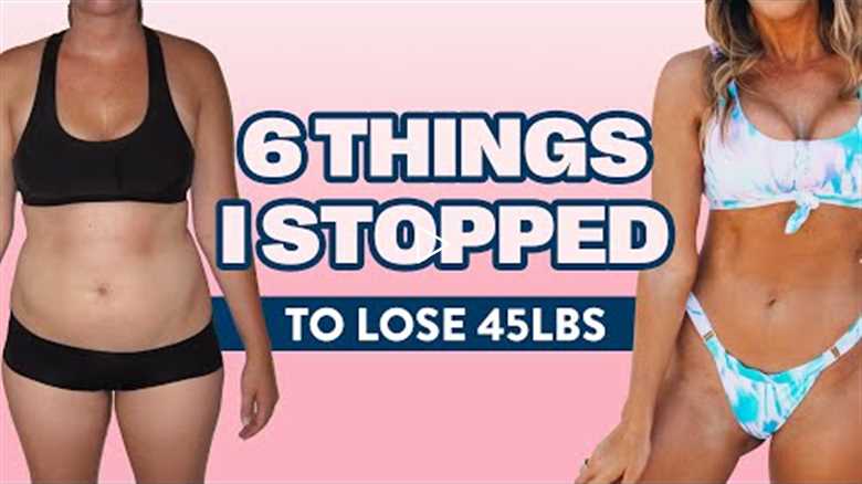 6 HEALTHY things I STOPPED to lose 45 pounds