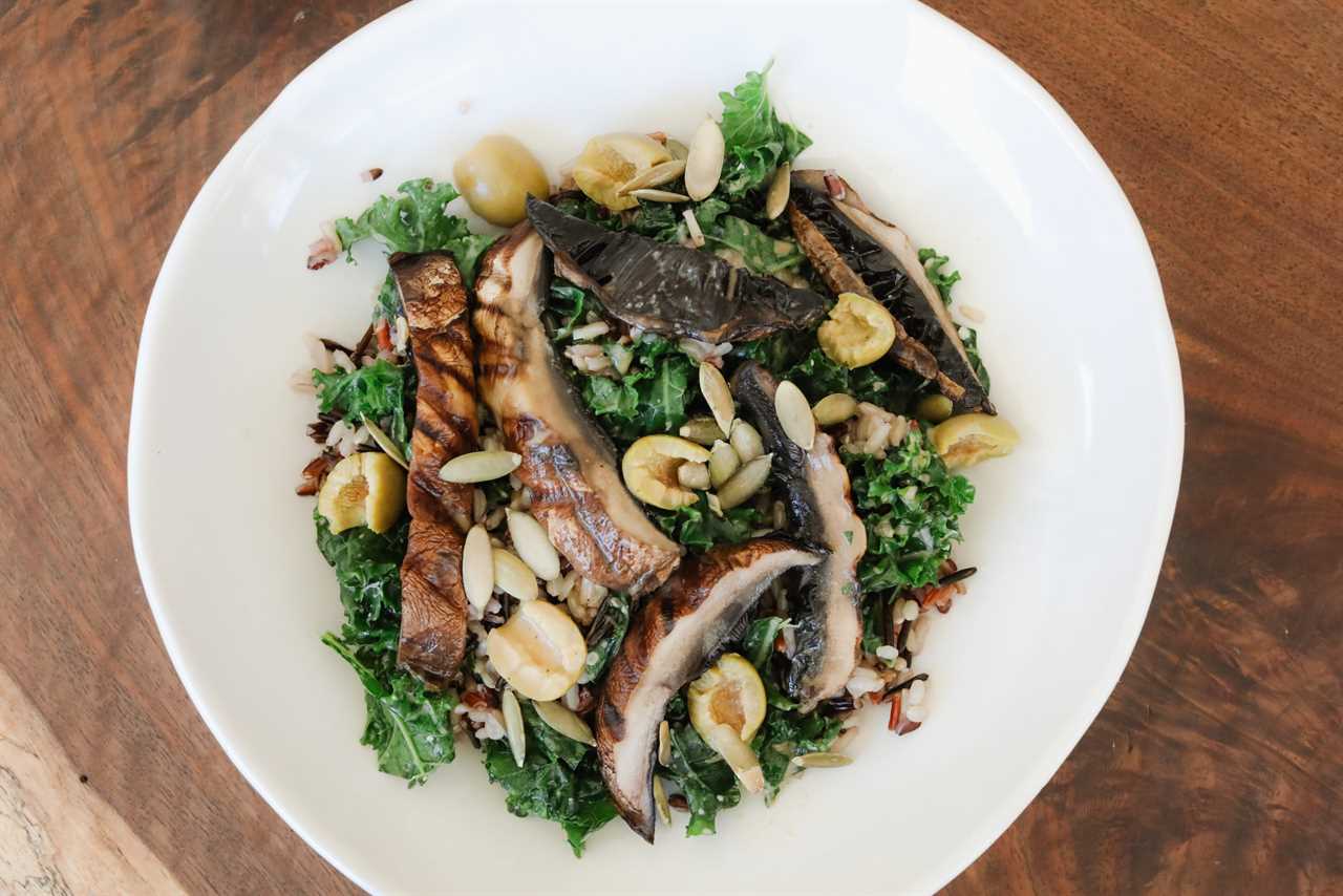 Grilled Portobello Mushroom Steak Bowl | Nutrition Stripped