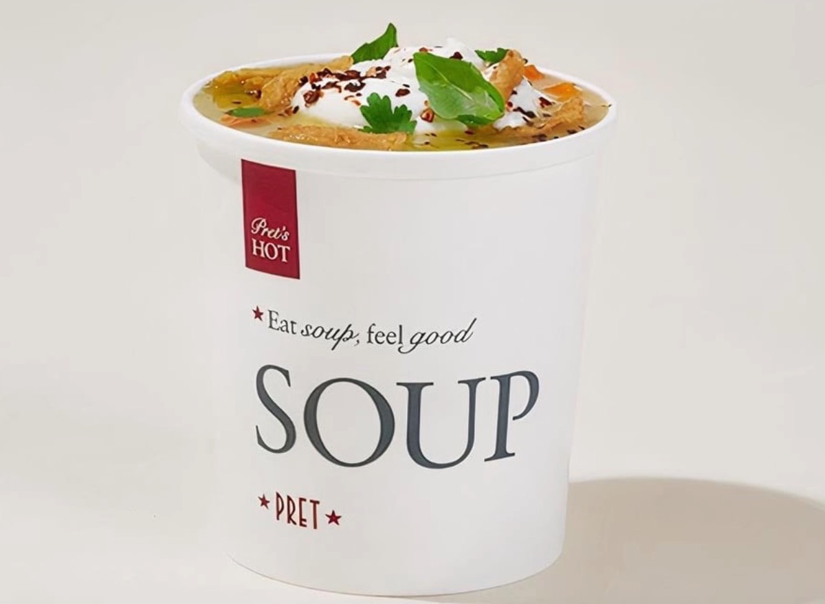 pret a manger turmeric chicken farro soup