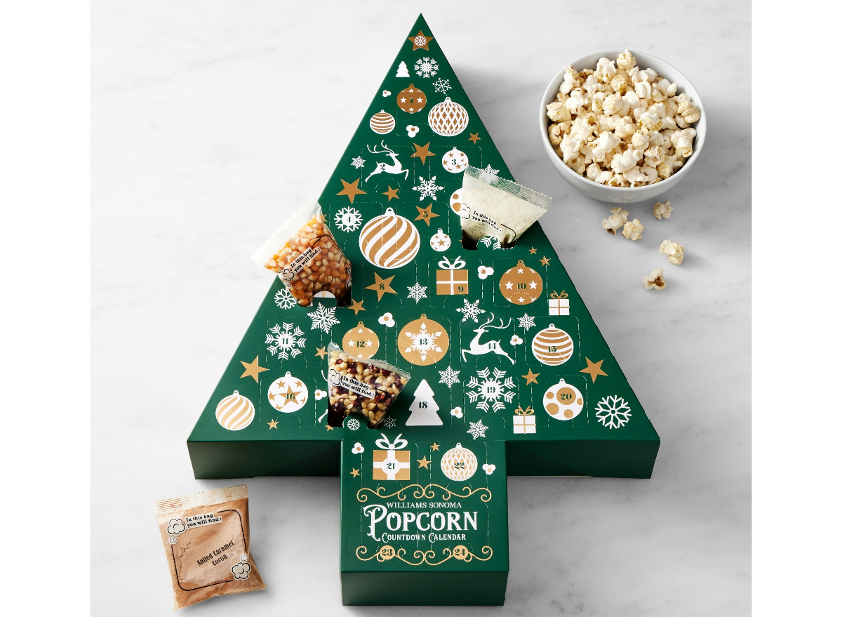 williams sonoma popcorn advent calendar